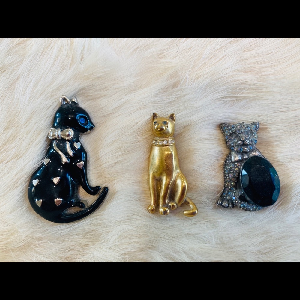 VINTAGE KITTY CAT PINS - Picture 3 of 7